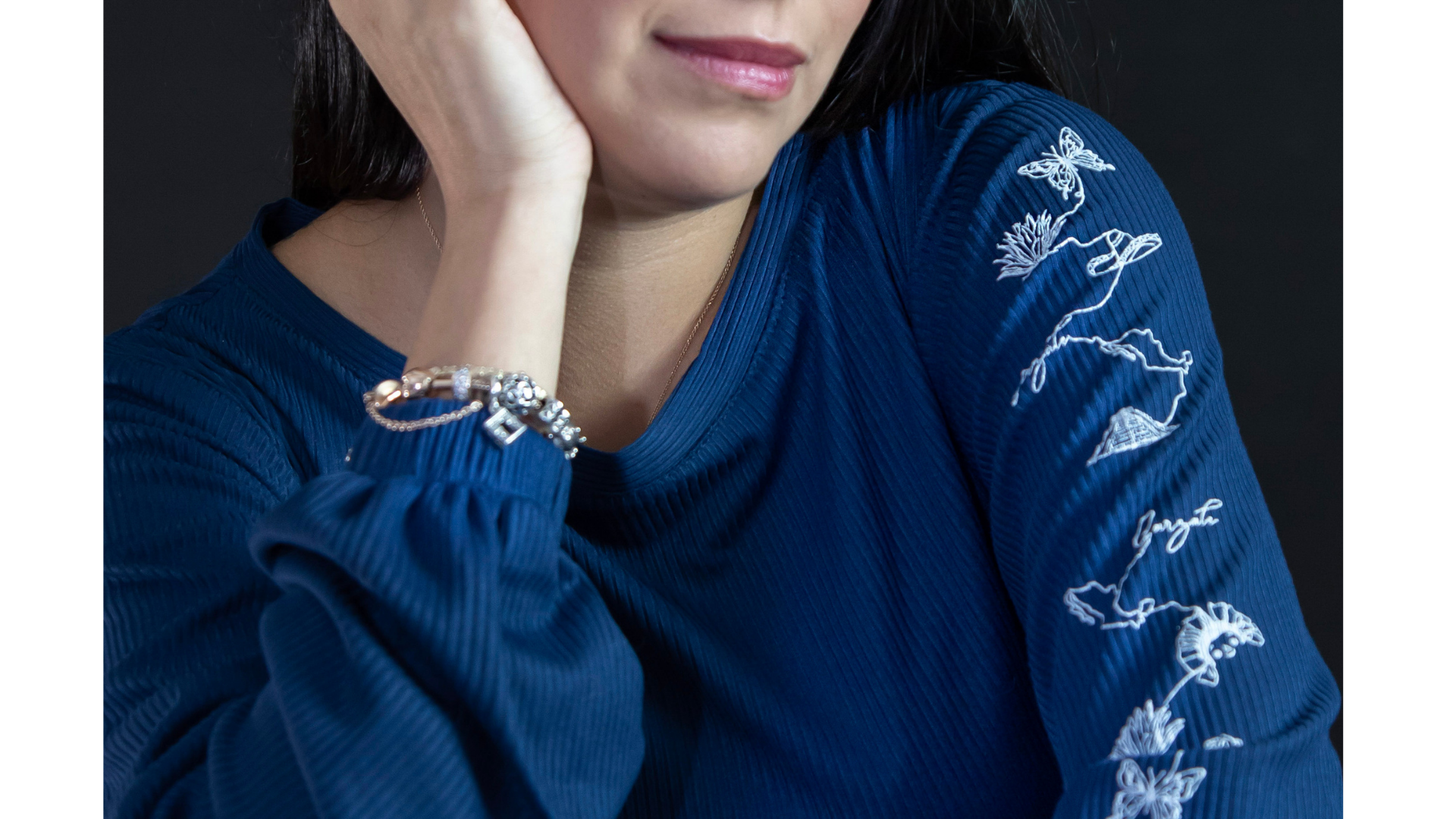 Suéter Azul Mujer