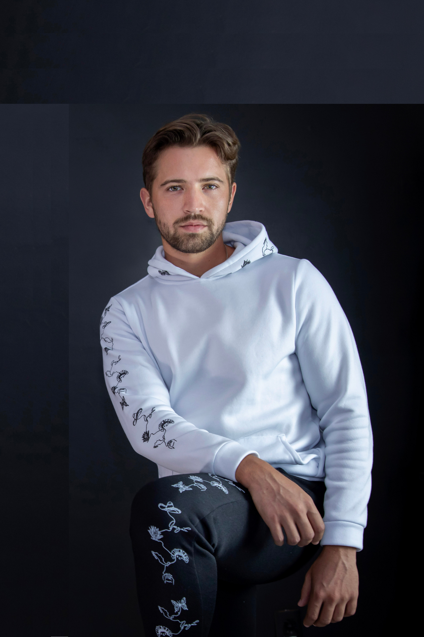 Hoodie Blanco Hombre
